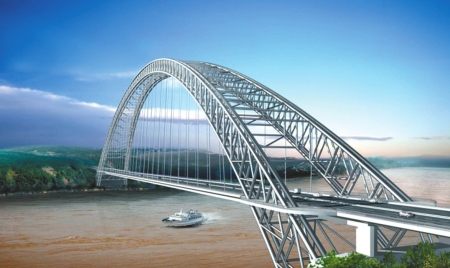 “世界第一跨”首吊成功