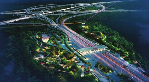 西南最大互通立交在内江建成通车 新收费站同