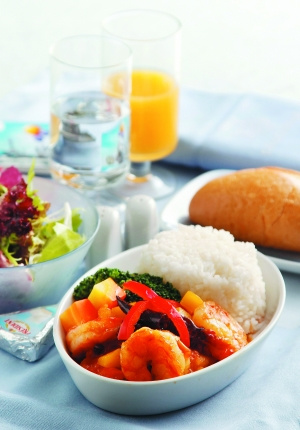云端之上味蕾起飞 盘点航空公司招牌飞机餐