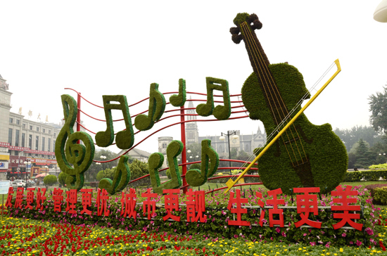 1000万盆鲜花扮靓金秋泉城