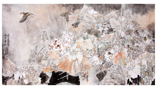 品荷花之美悟荷花之道--记山东泰安女画家樱子