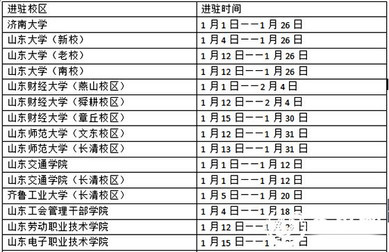 校园售票车进驻济南26所高校 山财放假最晚排