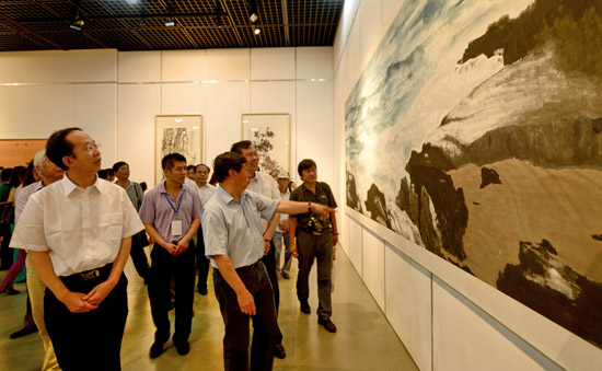 墨韵桑梓·李荣海书画作品展在山东博物馆举行