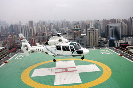 世博空中急救航道贯通