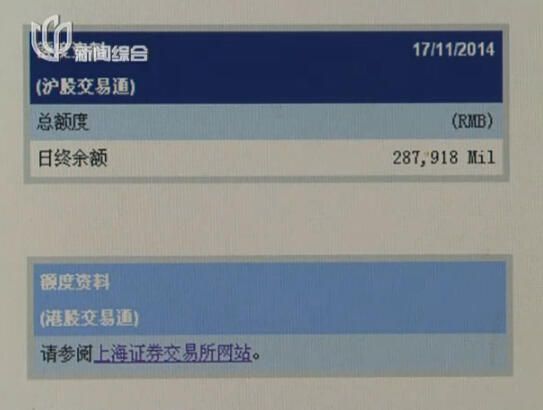 沪港通开通首日资金涌入A股 沪股民不敢炒港股