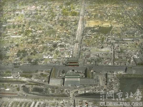珍贵的民国时期北京航拍上色照