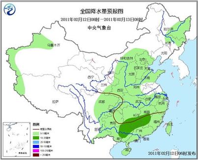 中东部地区有小到中雨雪 贵州湖南局地有冻雨