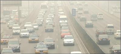 北京昨日空气污染达到五级重度污染