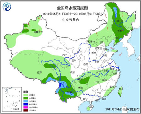 中国气象干旱仍将持续 云南西北部等地有大雨