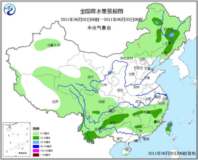 中国气象干旱区将有明显降水 云南西部局地大雨