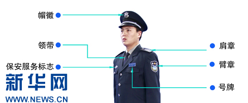 全国保安将换着新式服装和统一标志(组图)