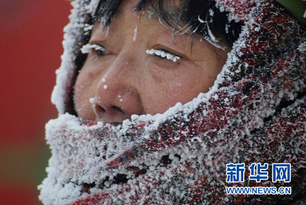 中国北方多地遭遇极寒零下40度低温持续10余天