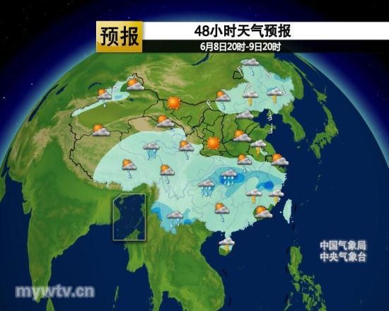 中央气象台：明日南方雨势加强 河南湖北局地有高温