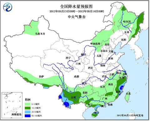 西南江南等地区将迎较强降雨 中东部有明显降温