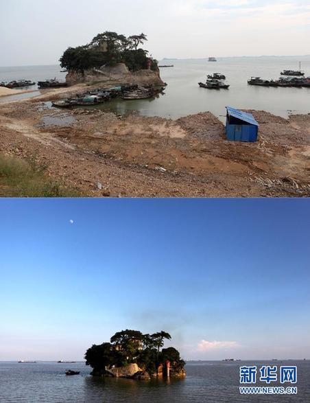 我国最大淡水湖面积一个月缩减1000多平方公里