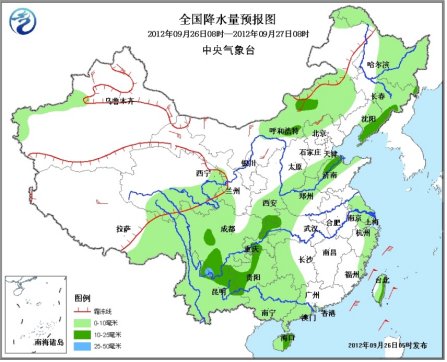 我国东北、华北等地将有降雨并伴有4～6℃降温