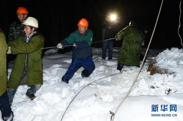 北京延庆暴雪后基本恢复供电