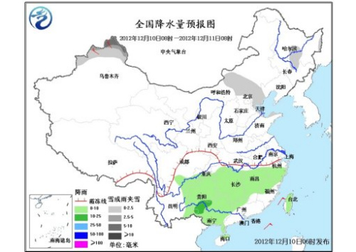 中东部地区气温将逐渐回升 南方多阴雨天气