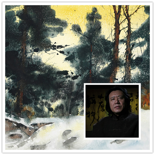 水彩画家关维兴、张克让、张翔得在中国美术馆联合办展《三人行》