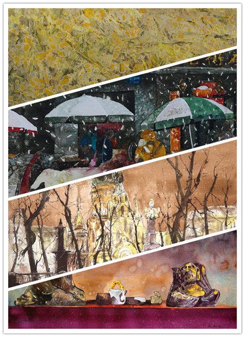 水彩画家关维兴、张克让、张翔得在中国美术馆联合办展《三人行》