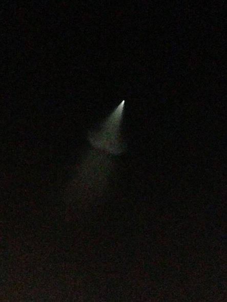 我国多地出现UFO 网友分析疑是反导试验（图）