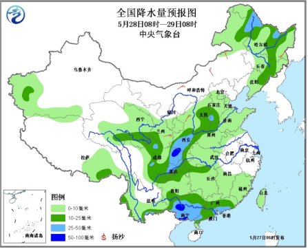 短期天气预报：暴雨蓝色预警解除 西部地区降水增多