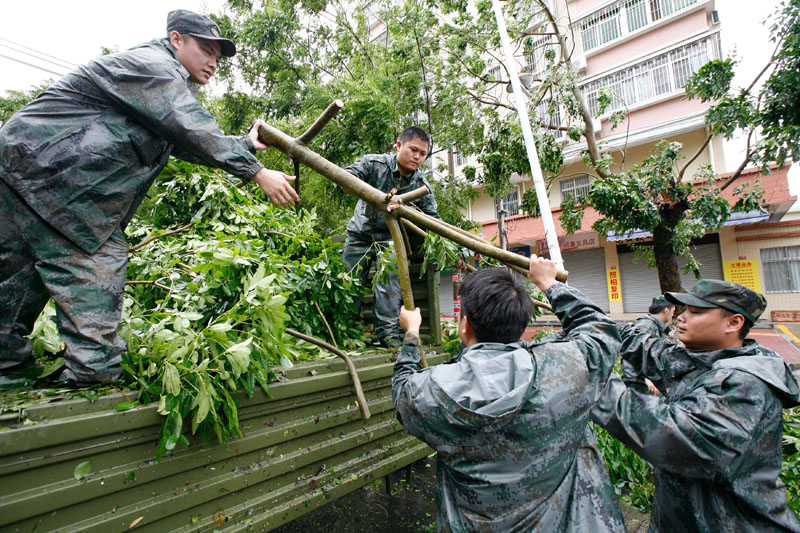 高清：直击“温比亚”过后湛江受灾情况