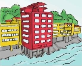 大雨来袭村民家进水田被淹 挤占河道建房惹质疑