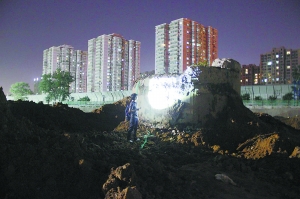北京工地挖出废弃炮楼 官方称非文保建筑