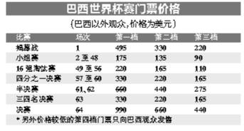 巴西世界杯赛门票网上预售 公众抱怨价格过高