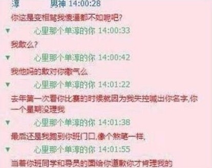 子表白男神全过程 被称史上最长的爱情记录拼