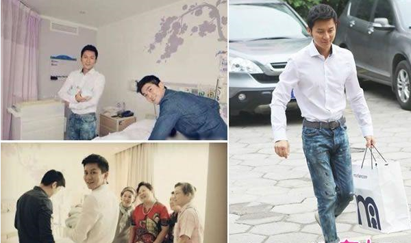 霍思燕生子8斤3两引围观 娱乐圈又增添一位辣妈（组图）
