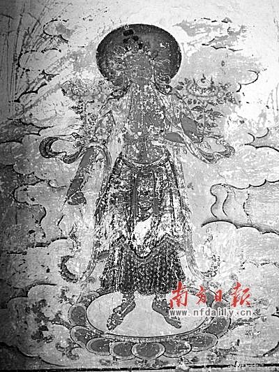 古寺遗迹被抹去 壁画惨成“红配绿”(组图)