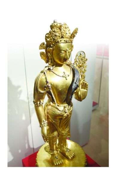 南京博物院将展出超大纯金观音立像(图)