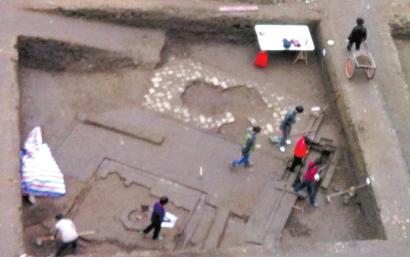 成体中心现古井 闹市再添宋朝庭院