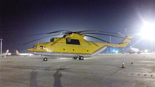 全球最大直升机米26首次现身南宁(图)