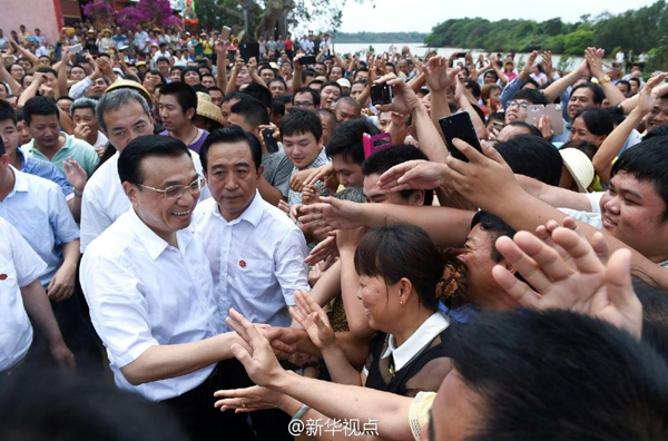 李克强海南考察：入小店访渔民 谈改革察民生