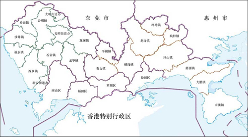 行政区划+深圳是中国广东省省辖市