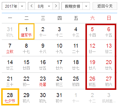 2017年拼假攻略出炉！明年休140天 每个月都有黄金周