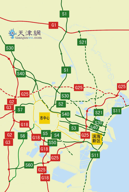 天津19条高速公路今年7月 新编号重命名