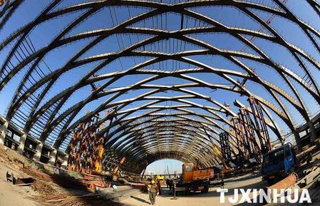 天津西站建设进入内部装修阶段