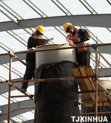 天津西站建设进入内部装修阶段