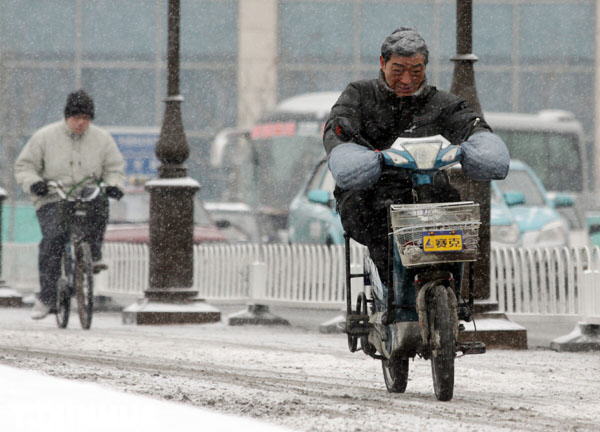 天津迎来兔年首场降雪