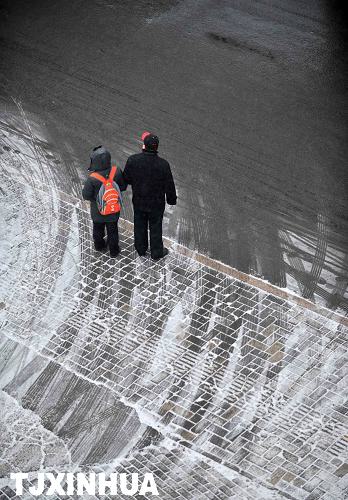 天津迎来兔年首场降雪