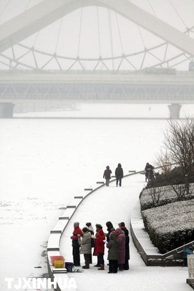 天津迎来兔年首场降雪