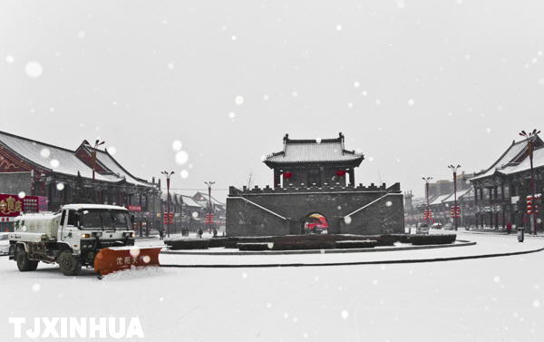 天津迎来兔年首场降雪