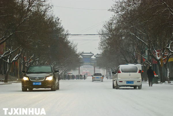 天津迎来兔年首场降雪