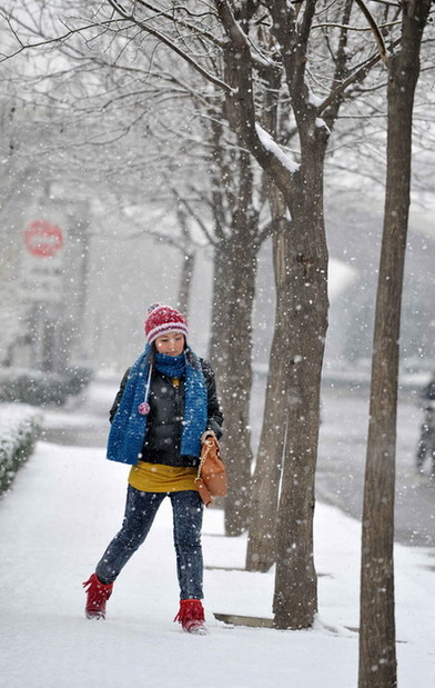 天津迎来较强降雪