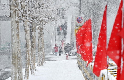天津迎来较强降雪