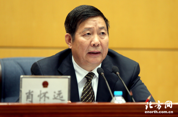 市十六届人大常委会举行第十三次会 肖怀远讲话
